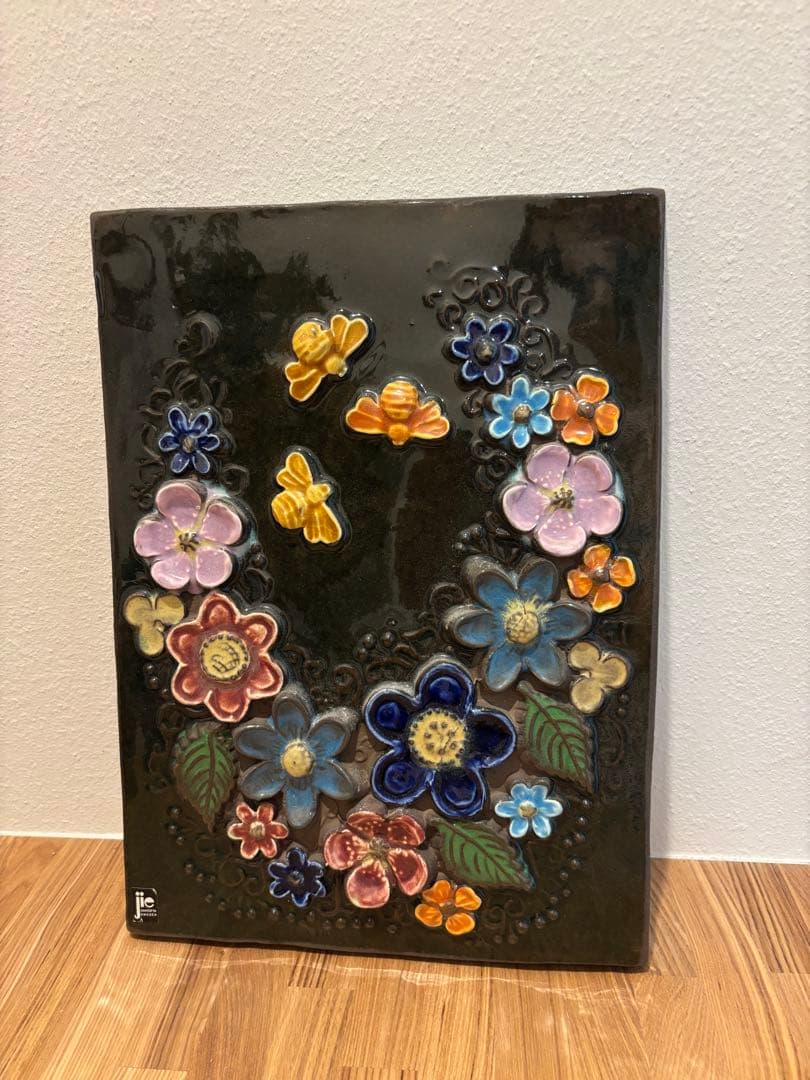 【Jie gantofta】花の陶板(大判)