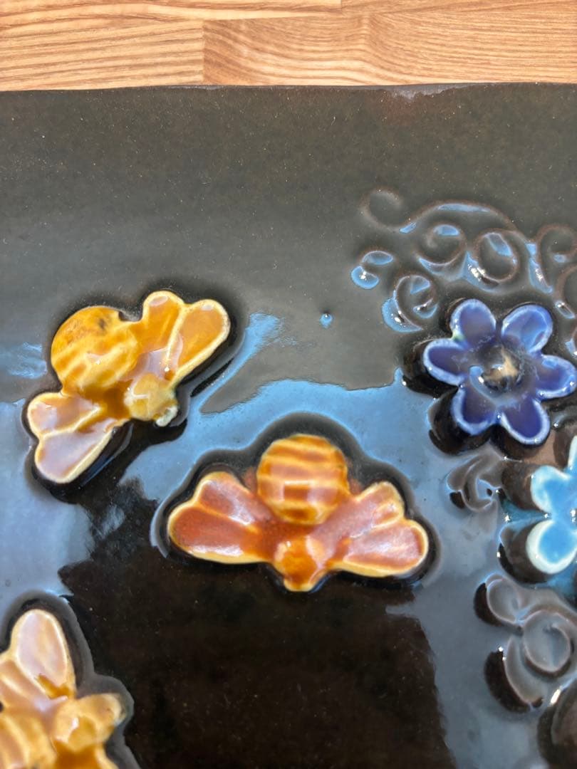 【Jie gantofta】花の陶板(大判)