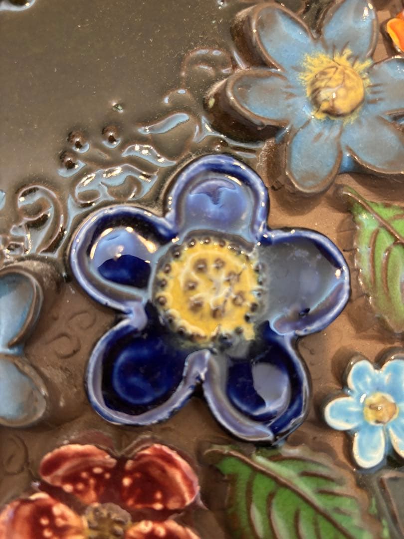 【Jie gantofta】花の陶板(大判)