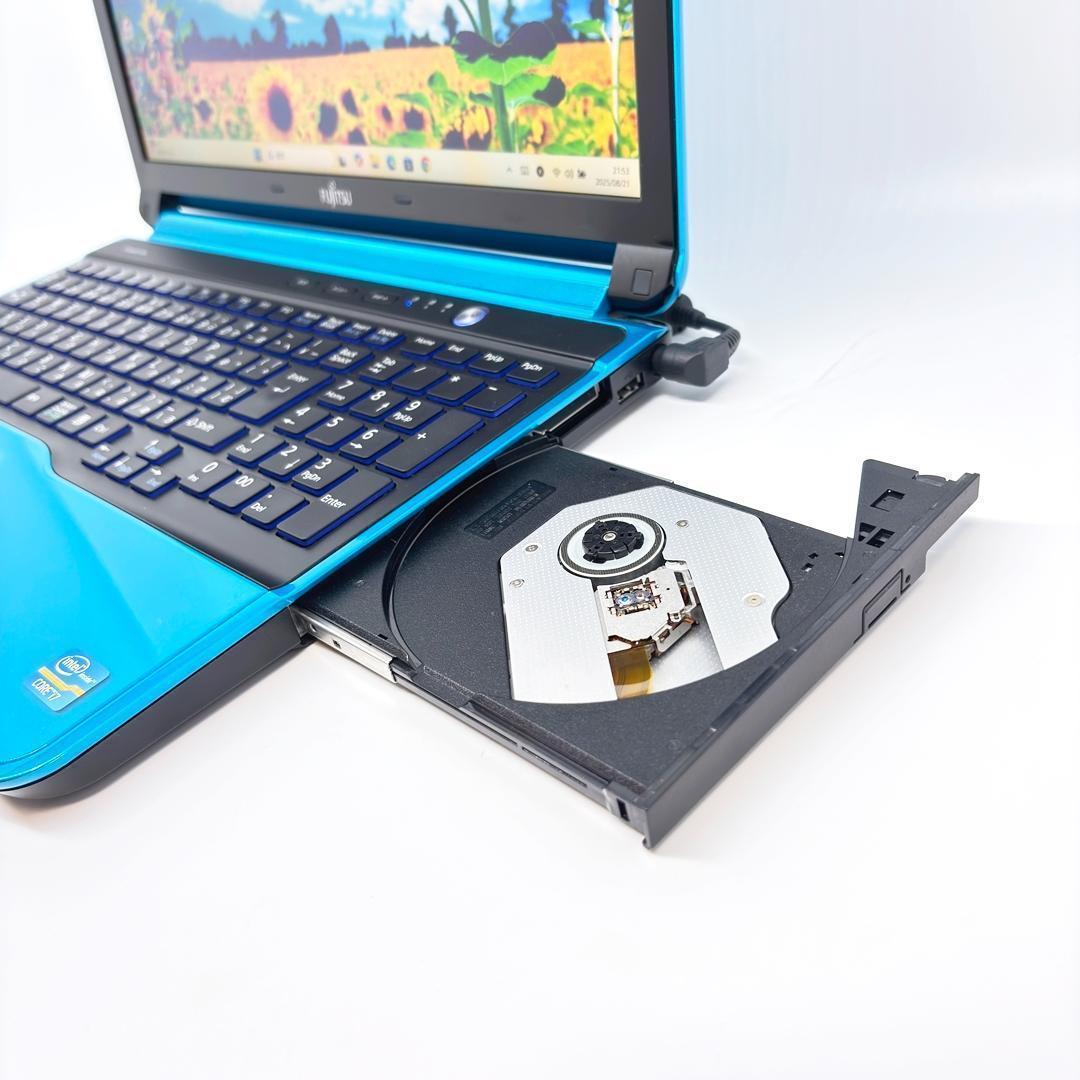 富士通 ノートパソコン Corei7 SSD オフィス付き Win11 A27