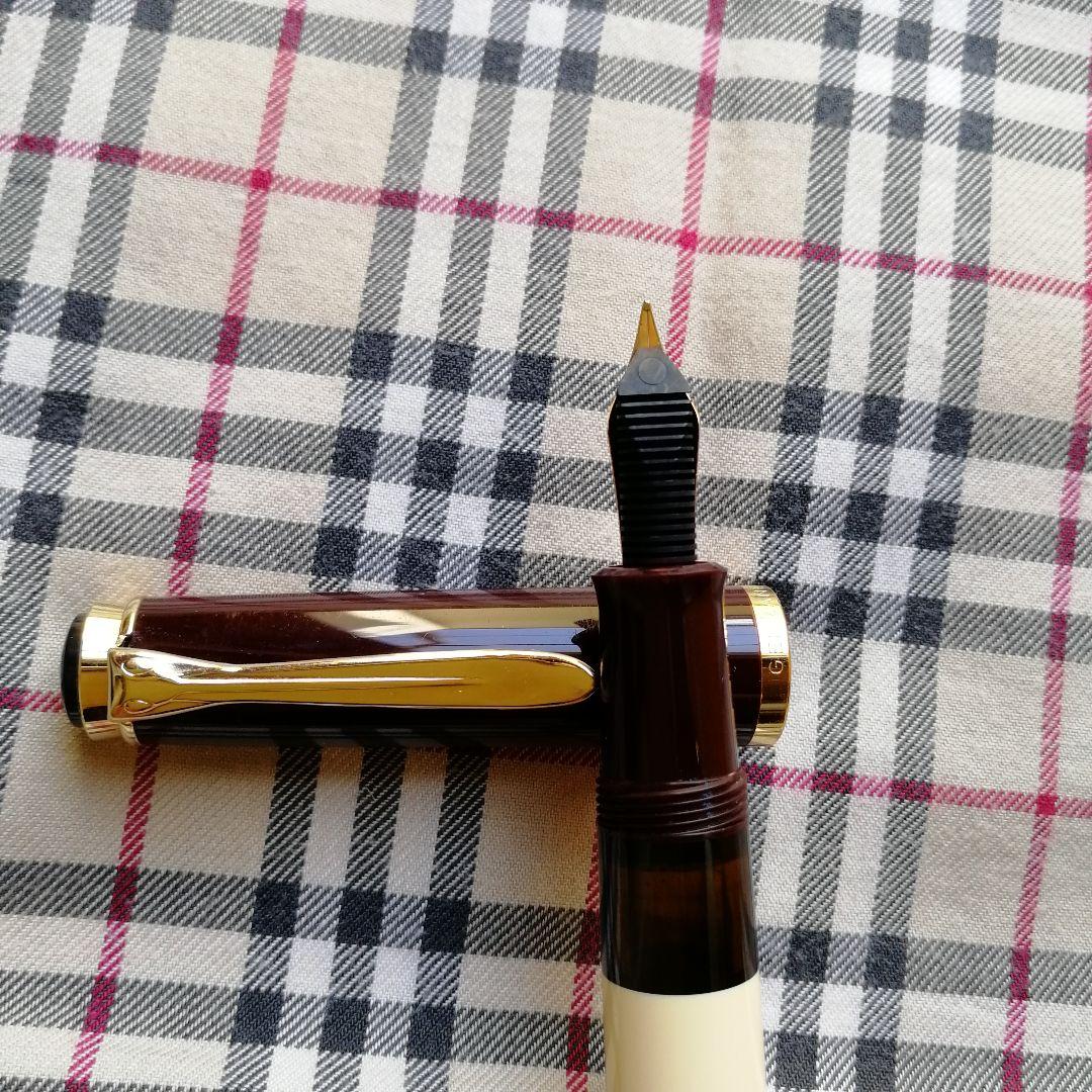 【稀少・美品】ペリカン万年筆　クラシックM200 カフェクリーム　特別生産品