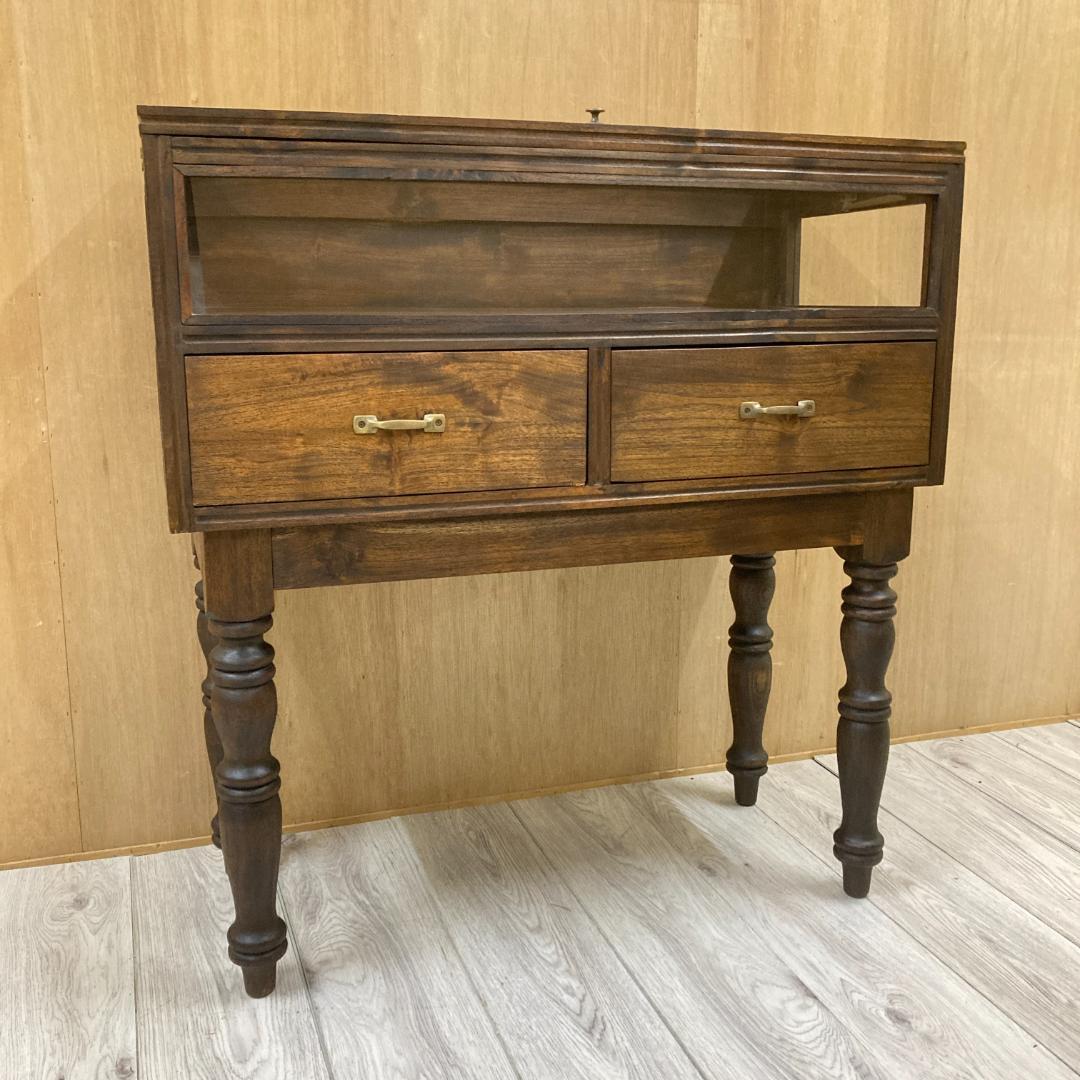 天然木　キャビネット　コレクションケース　ショーケース　ディスプレイ　什器