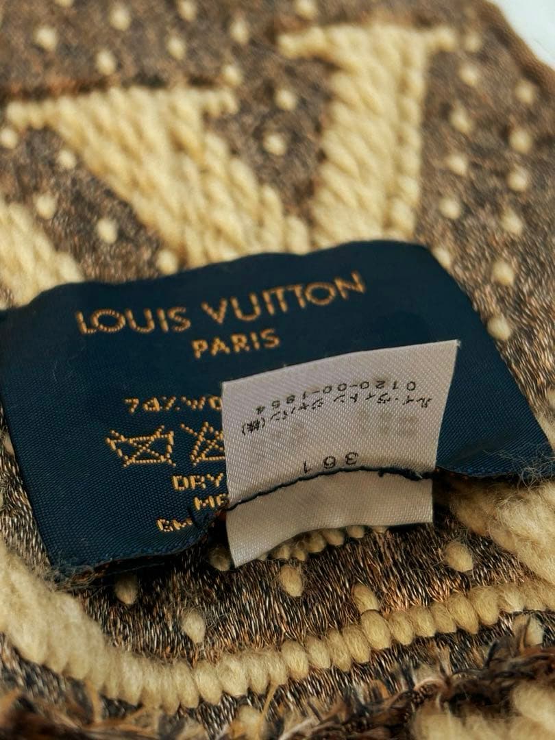 【限定】ルイヴィトンマフラーレオパードエシャルプジャイアントモノグラムジャングル