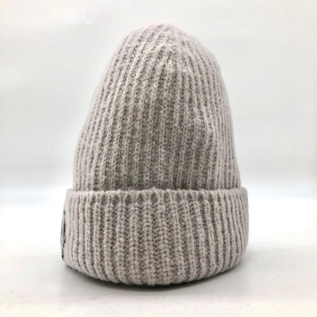 【近年モデル 新品】 MONCLER ニット帽 クリスタル マグリア グレー