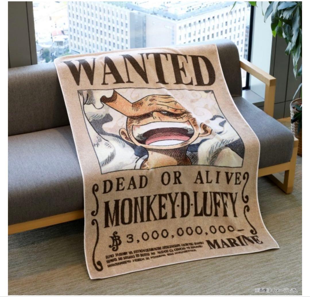 【ワンピース】五彩織り ビッグタオル ＜手配書＞