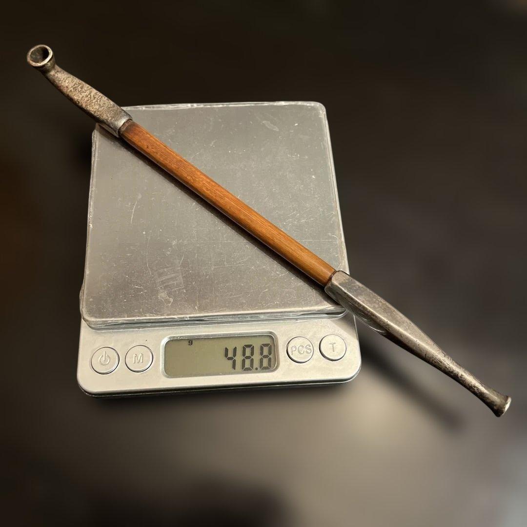 純銀製　刻印　キセル　時代物　送料無料　総重量48.8g