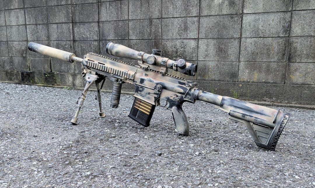 次世代電動ガン HK417 ショートハンドガード アーリーバリアント 実戦塗装
