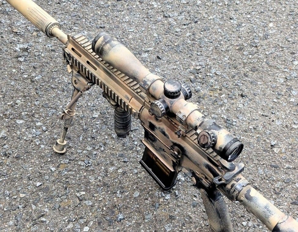 次世代電動ガン HK417 ショートハンドガード アーリーバリアント 実戦塗装