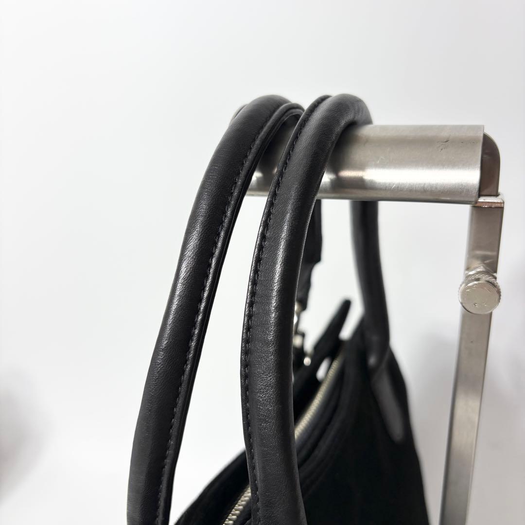 ラルフローレン　スエード×レザー　ブラック　2wayショルダーバッグ