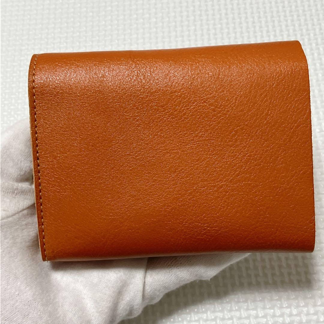 未使用　IL BISONTE イルビゾンテ　レザー二つ折り財布　ヤキヌメ　袋付き