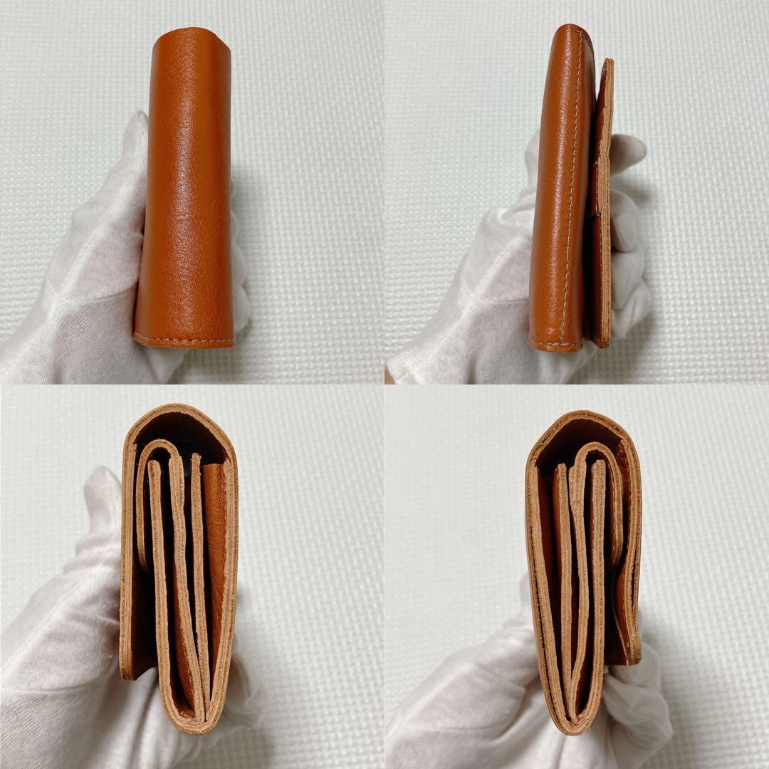 未使用　IL BISONTE イルビゾンテ　レザー二つ折り財布　ヤキヌメ　袋付き