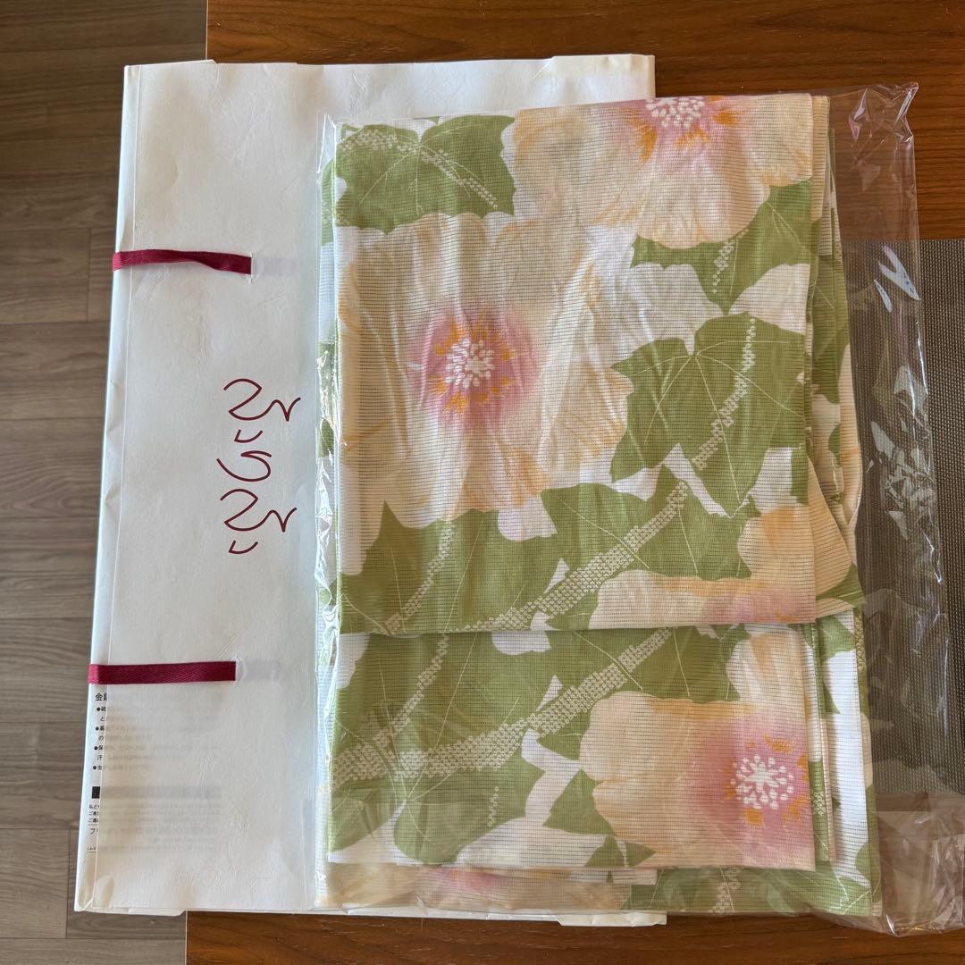 新品未開封　単品 浴衣「夏芙蓉 」ふりふ 紫織庵　ゆかた
