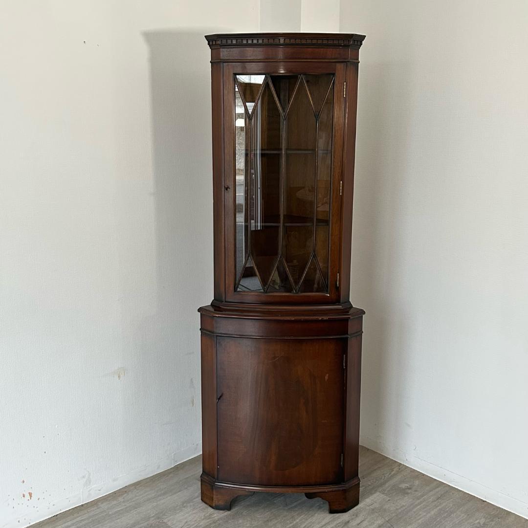 イギリス アンティーク　家具 コーナーキャビネット　1950年頃 514A