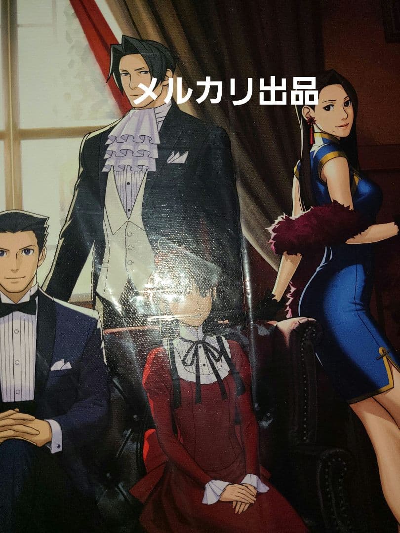 逆転裁判 画廊 キャンバスパネル キャンバスアート 正装イラスト P10