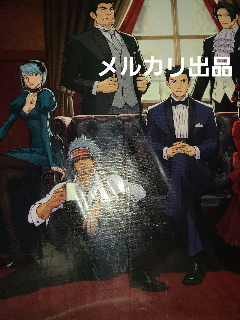 逆転裁判 画廊 キャンバスパネル キャンバスアート 正装イラスト P10