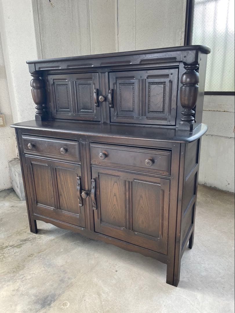 アーコール　レア品　初期　オールドコロニアル　カップボード　サイドボード