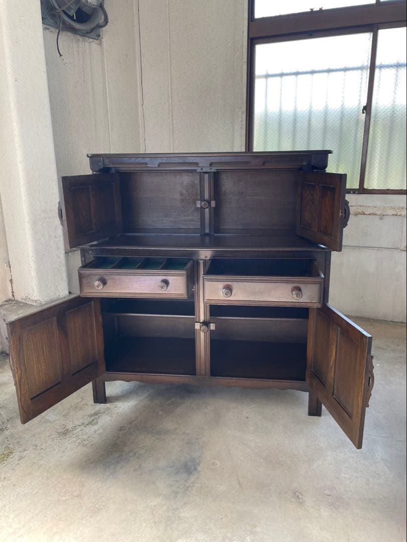 アーコール　レア品　初期　オールドコロニアル　カップボード　サイドボード