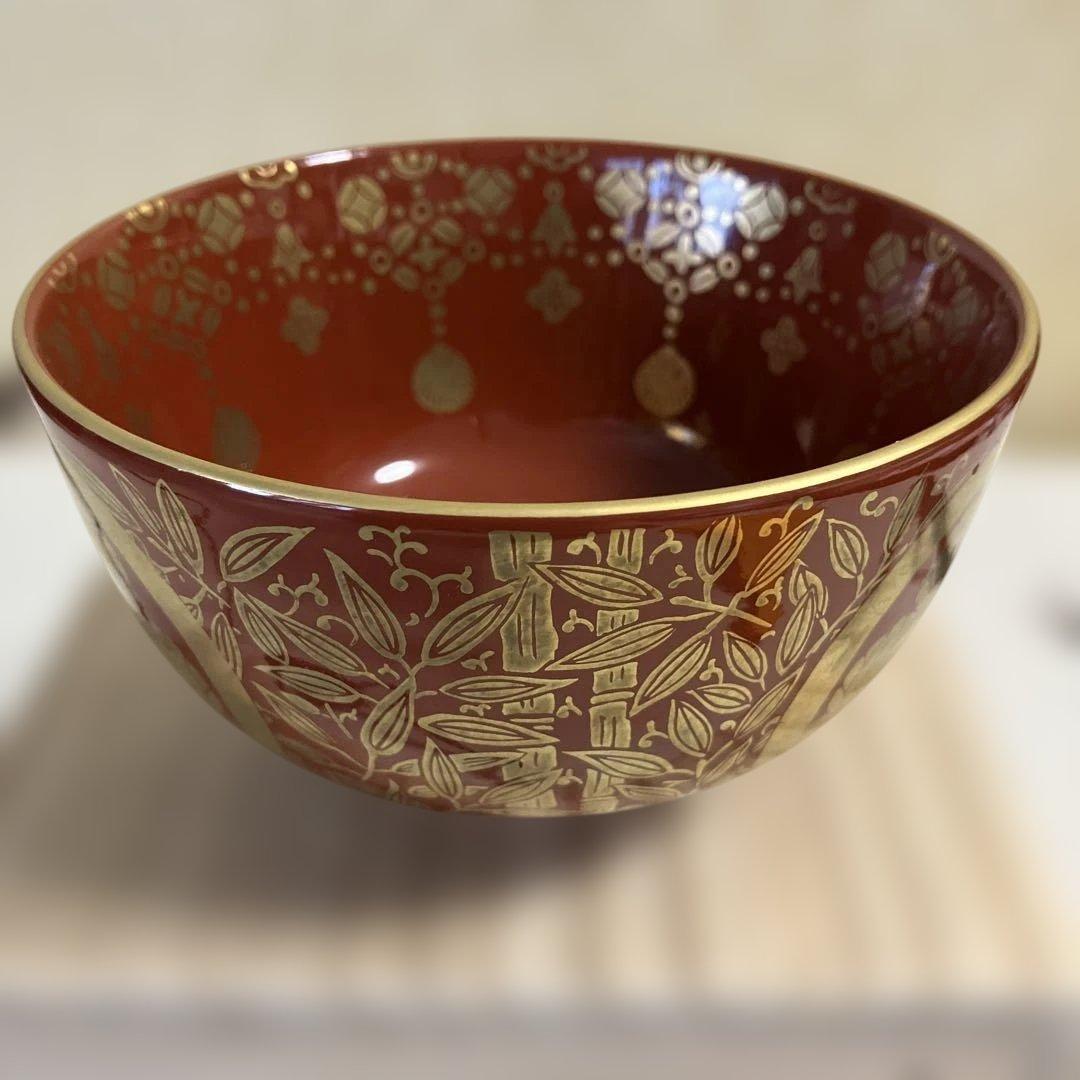 茶道具 金襴手葵龍紋 永泉作 共箱 共布