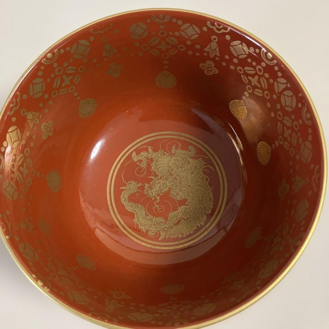 茶道具 金襴手葵龍紋 永泉作 共箱 共布