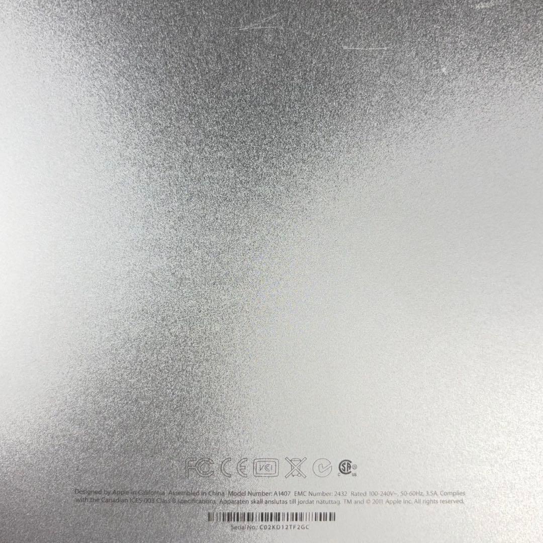 Apple Thunderbolt Display 27インチ A1407