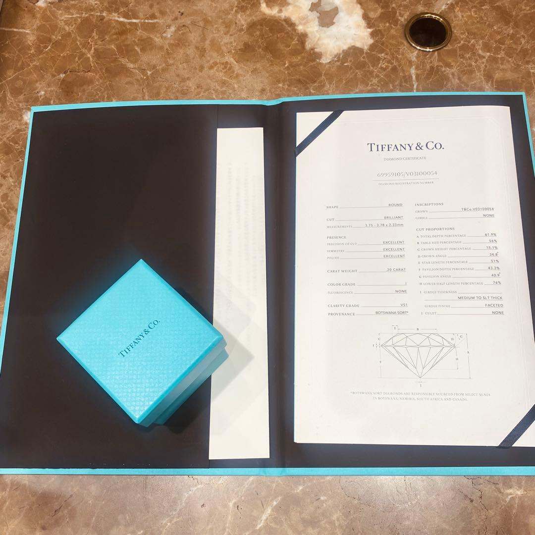 【美品】Tiffany & Co. ソリティアリング婚約指輪ティファニー2021