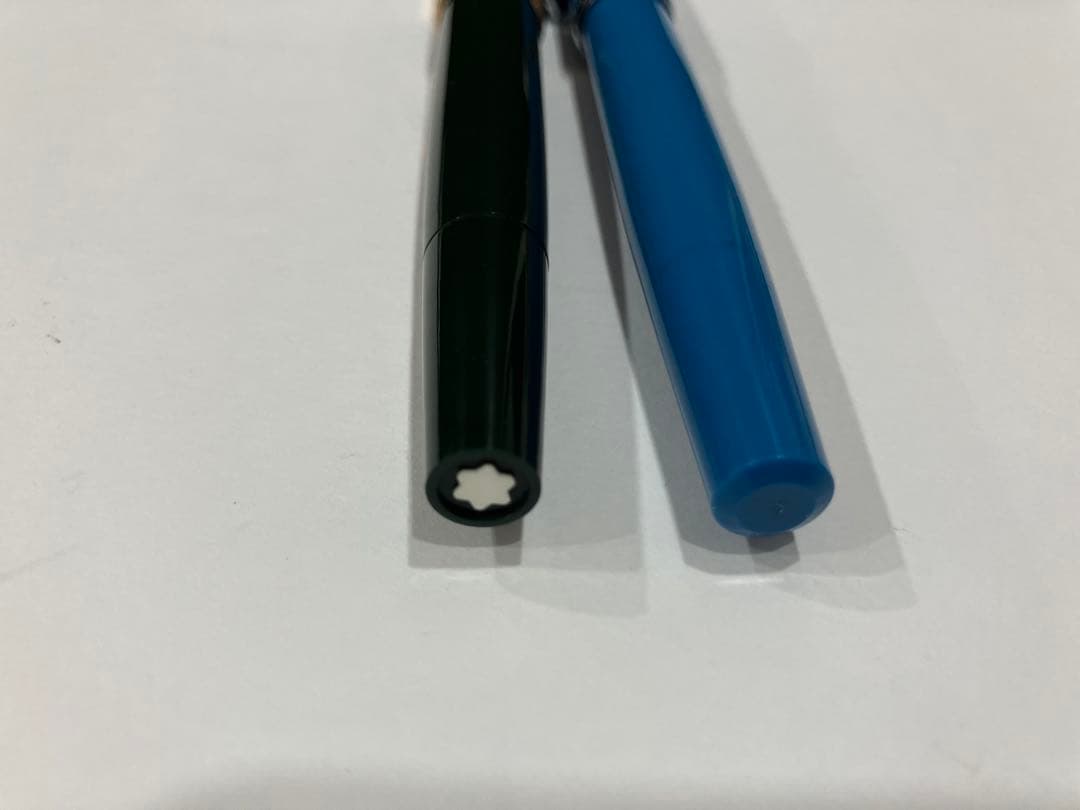 MONT BLANC 万年筆 ２点 おまとめ レトロ 青色 緑色 モンブラン