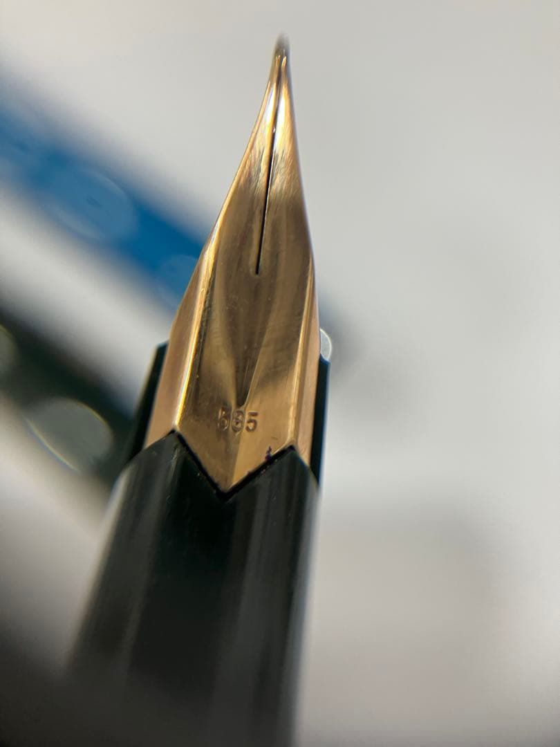 MONT BLANC 万年筆 ２点 おまとめ レトロ 青色 緑色 モンブラン