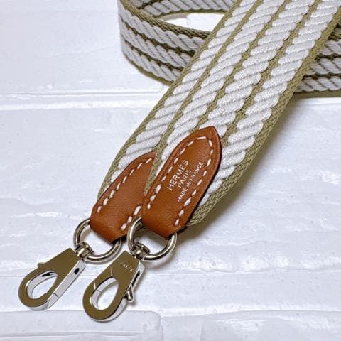 HERMES エルメス バンドリエール サングル コルダージュ ベージュマルファ