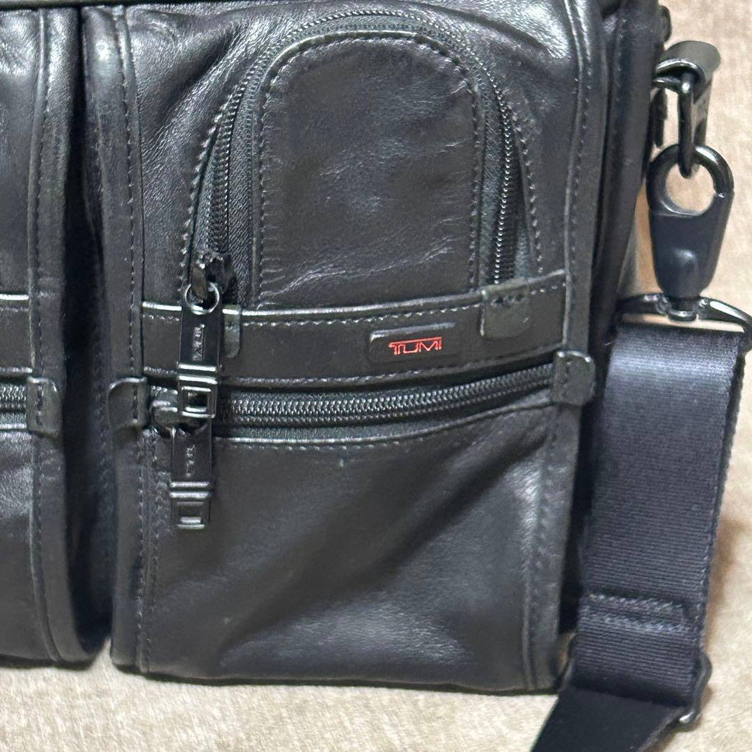 美品　TUMI ALPHA エクスパンダブル ナッパレザー　96141DH