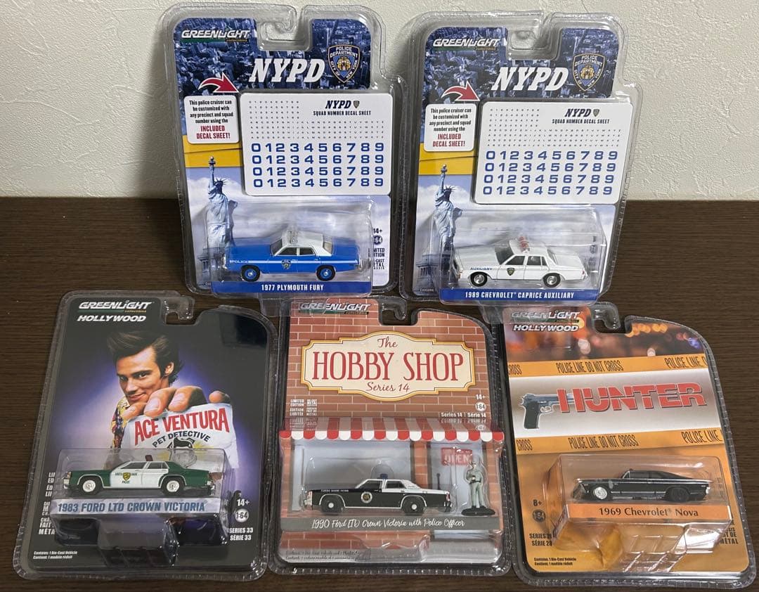 GREENLIGHT 1/64 グリーンライトシリーズ NY市警 など5種セット