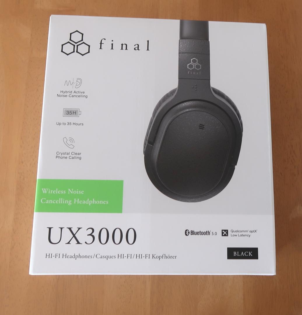 新品　ANC　ワイヤレスヘッドホン final UX3000 BLACK