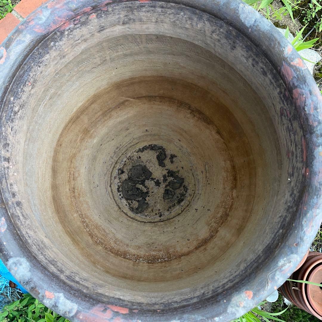 かりんこ③大甕　甕　カメ、水甕　水瓶　インテリア　オブジェ　金魚　メダカ