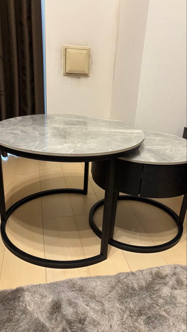 大理石センターテーブル