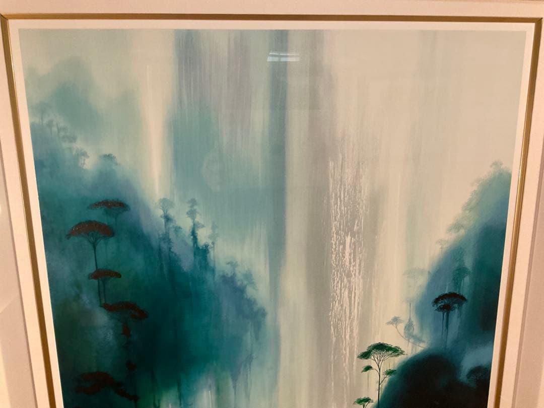 ミッシェル・バテュ「モンスーンバレー」ミックスメディア　直筆サイン・作品保証書有