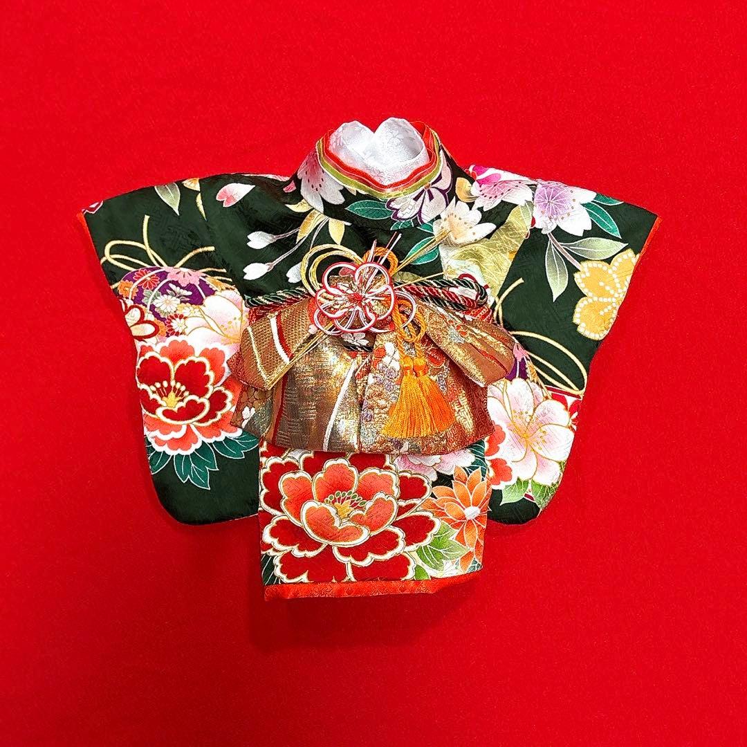 即納✨犬の着物 大振袖 2way お引き摺り取り外し可能 S 正絹 犬服