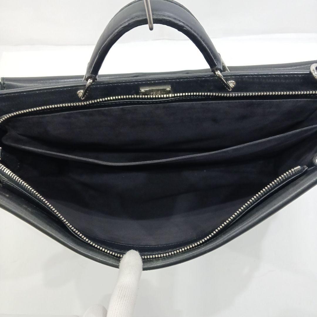 フェンディ ピーカブー モンスター ビジネスバッグ 2way 2室 A4可 黒