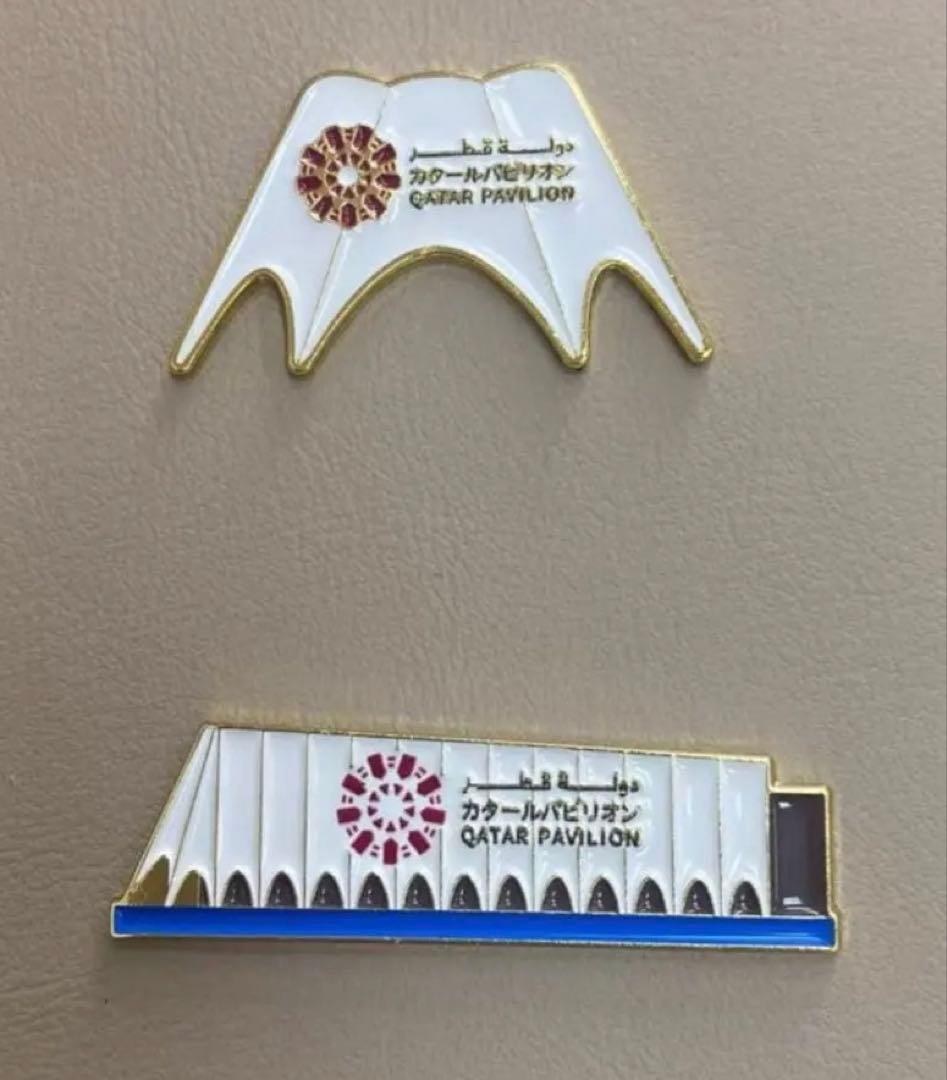 関西万博、expo2025、Pavilion、ピンバッジ、カタール館、レア