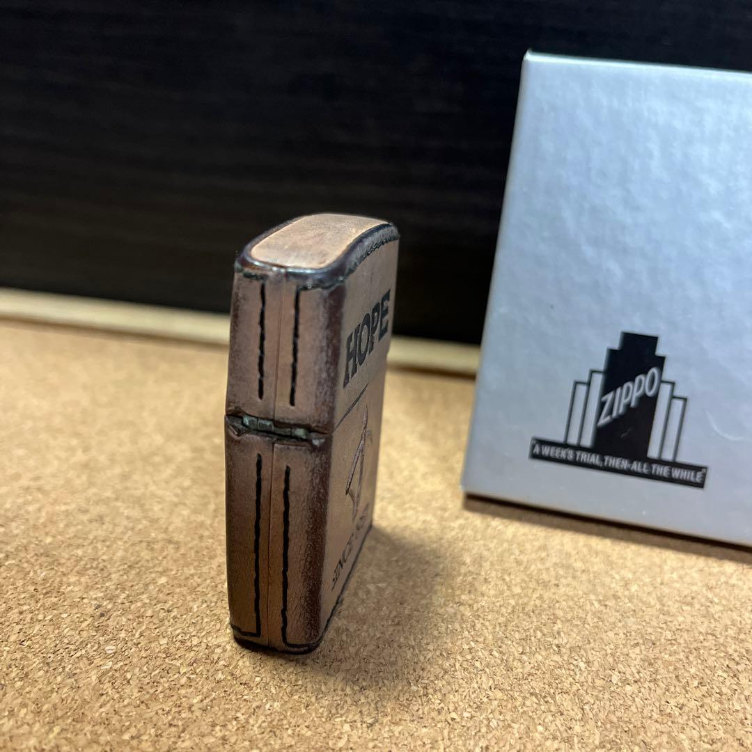 希少　HOPE ホープ　zippo 革　レザー