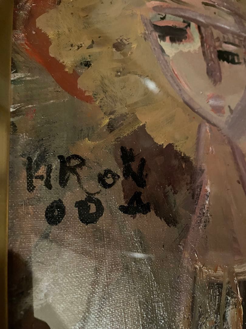 絵画　織田廣喜　オダヒロキ　少女　油彩　織田ひろき　美術品　アート　おだひろき