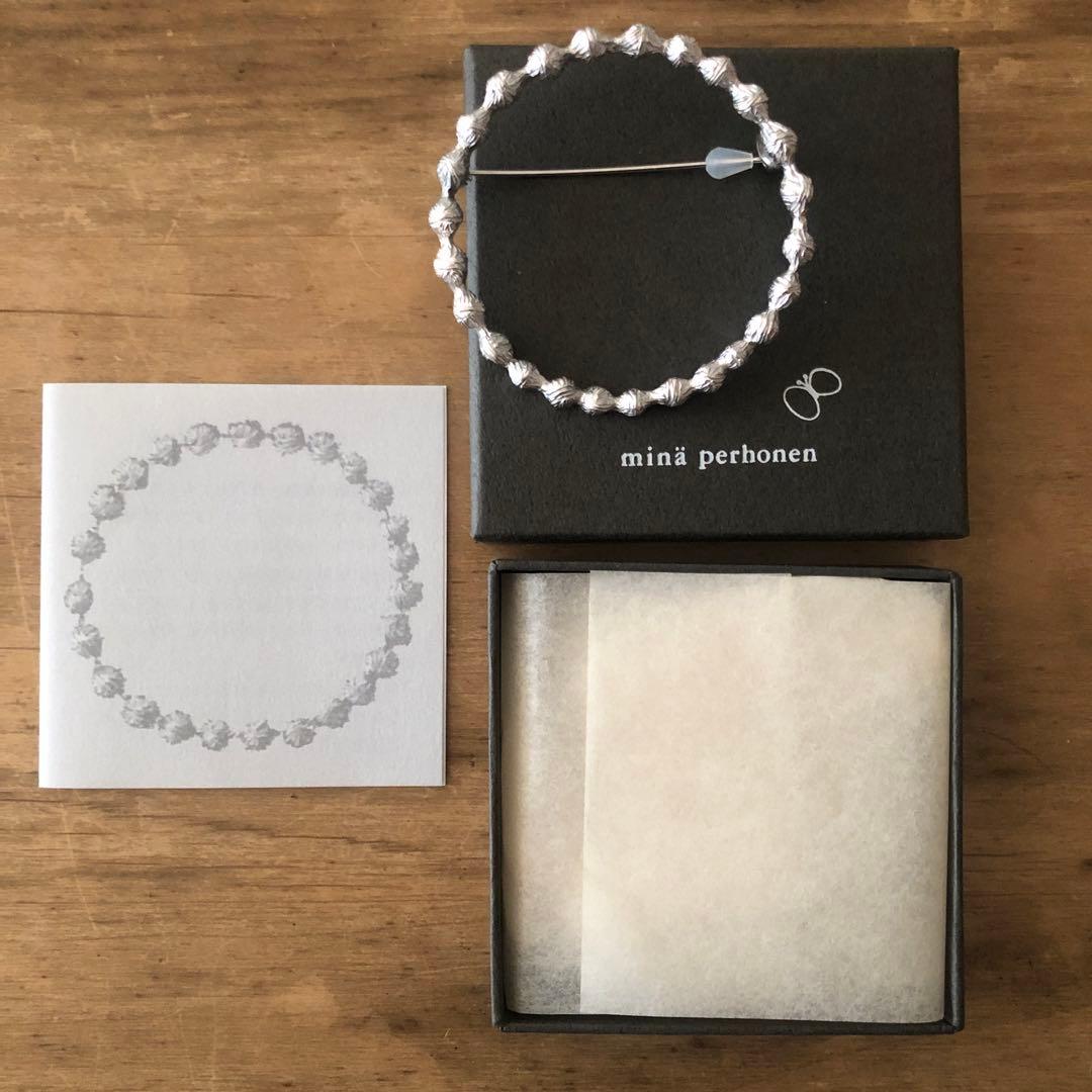 ミナペルホネン タンバリン ブローチ シルバー