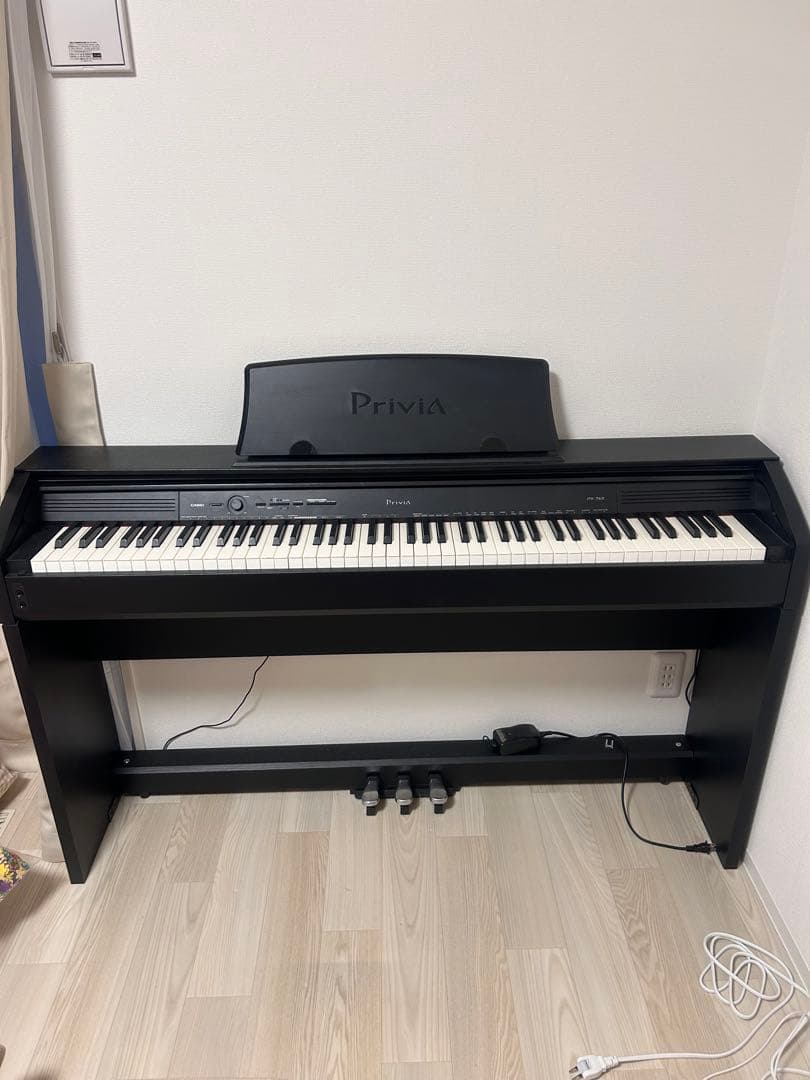 CASIO Privia デジタルピアノ ブラック　動作確認済み おまけ付き