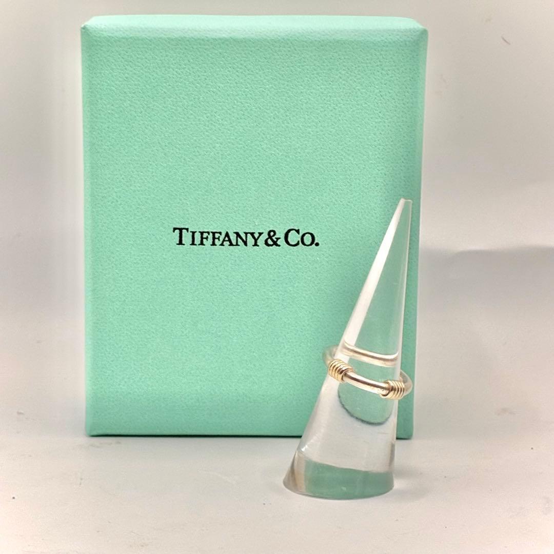 【箱付き】ティファニー バンドウィズ 2ワイヤー 8号 リング 925×750