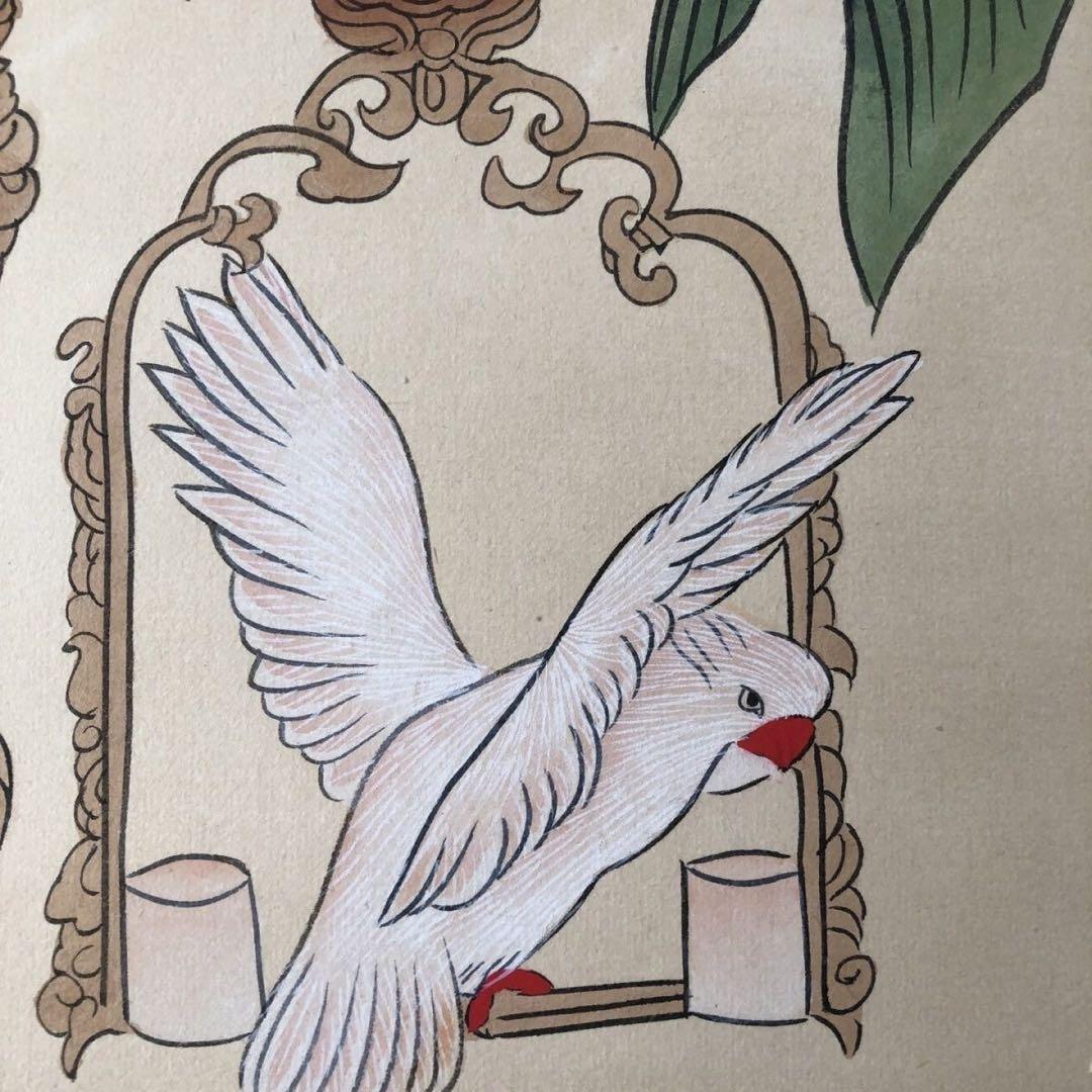 中国画 掛け軸 中堂 人物画 仕女 手描き 彩色 中国美術 インテリア