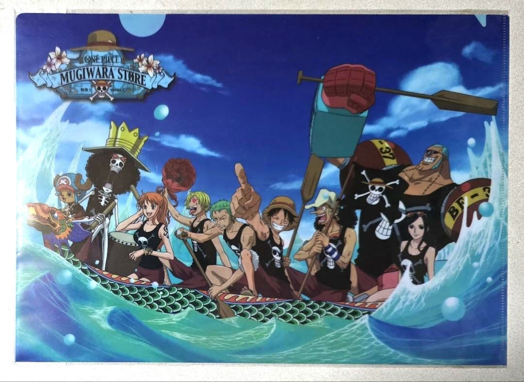 台湾 麦わらストア ワンピース A4クリアファイル 4枚セット 限定品 希少品