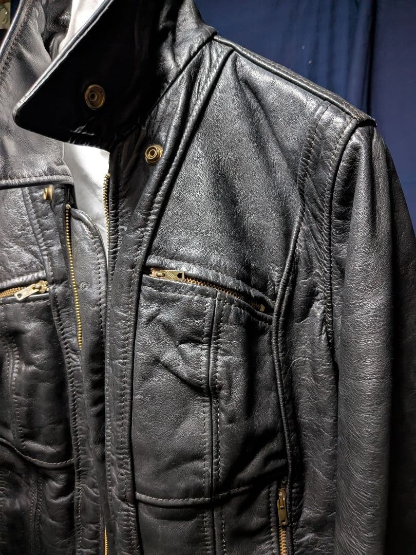 希少 Lesco レザージャケット トミーゲレロ エディスリマン ギャロ 70s