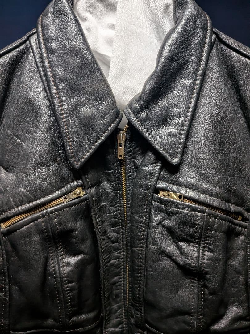 希少 Lesco レザージャケット トミーゲレロ エディスリマン ギャロ 70s