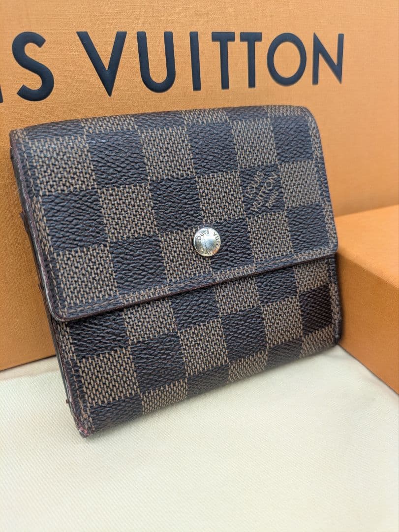 ルイヴィトン　LOUISVUITTON　N61654 ダミエ　ポルトモネビエ