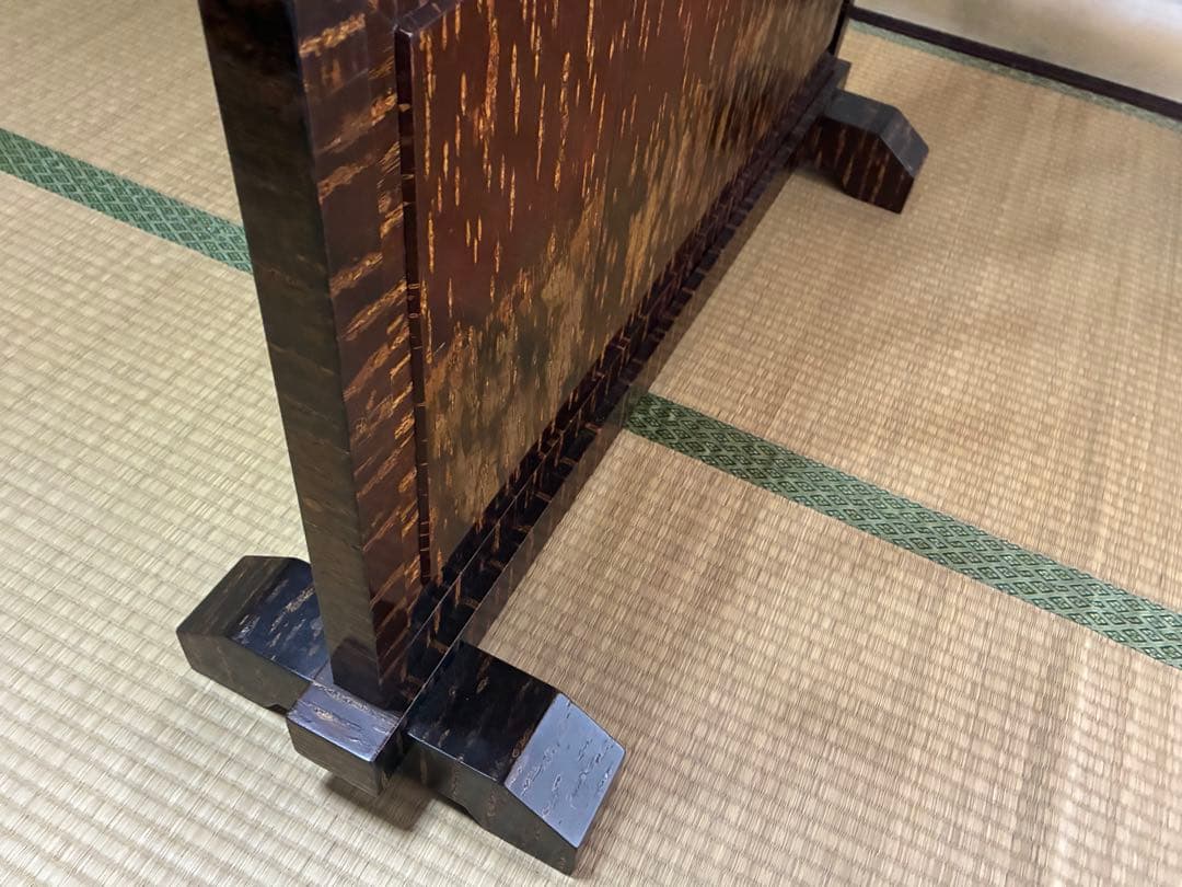 秋田の伝統工芸　桜樺材の衝立（ついたて）