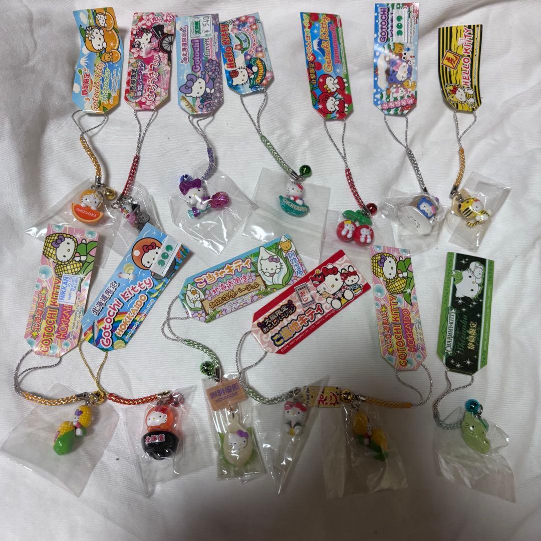 合*3様 ハローキティ ご当地 根付け ストラップ 13点セット