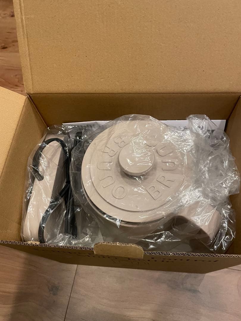 【動作確認済】BRUNO ブルーノ 温度調節 マルチケトル ウォームグレー　1L